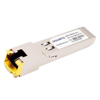 Copper SFP 10/100/1000BASE-T 100m SGMII Cat 6/6a RJ-45 Optical Transceiver Module