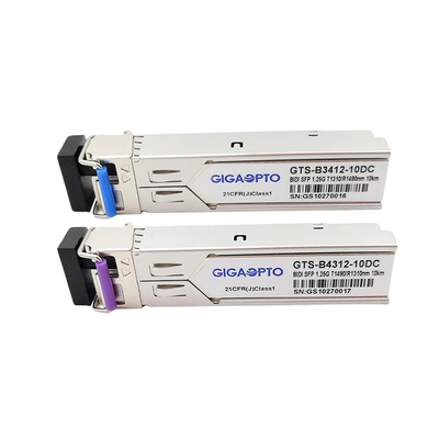 1000BASE-BX SFP WDM Transceiver Tx1310nm Rx1490nm 10km SMF LC For HP JD098B