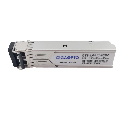 1000BASE-SX SFP 1.25G 850nm 550m Optical Transceiver MMF Duplex LC DOM Module