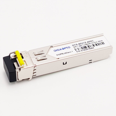 1000BASE-BX 1.25G BiDi SFP Transceiver 40km TX1550nm/RX1310nm LC SMF DOM  Module