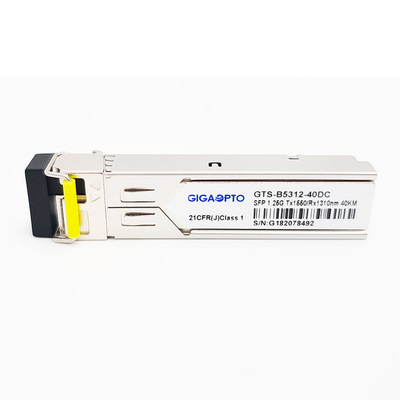 1000BASE-BX 1.25G BiDi SFP Transceiver 40km TX1550nm/RX1310nm LC SMF DOM  Module