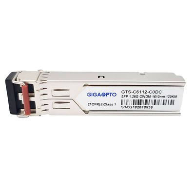 Duplex SFP Transceiver Module  1.25G 1000BASE CWDM 1270 1610nm 120km  LC SMF DOM