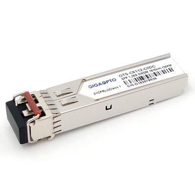 Duplex SFP Transceiver Module  1.25G 1000BASE CWDM 1270 1610nm 120km  LC SMF DOM