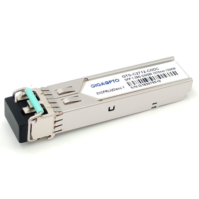 Duplex SFP Transceiver Module  1.25G 1000BASE CWDM 1270 1610nm 120km  LC SMF DOM