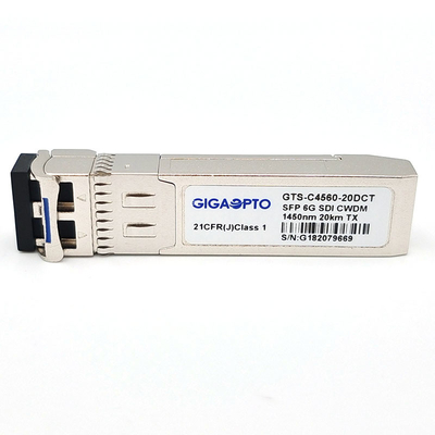 6G SDI Single Transmitter Module 1270nm-1450nm CWDM 20km LC DOM MSA