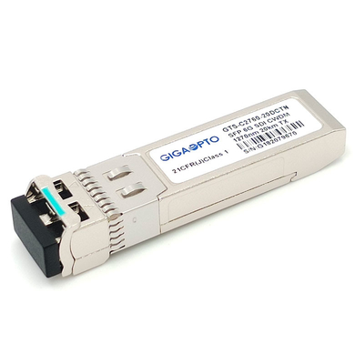 6G SDI SMPTE CWDM SFP 1270nm-1450nm 20km SMF LC Single Transmitter Module Non-MSA