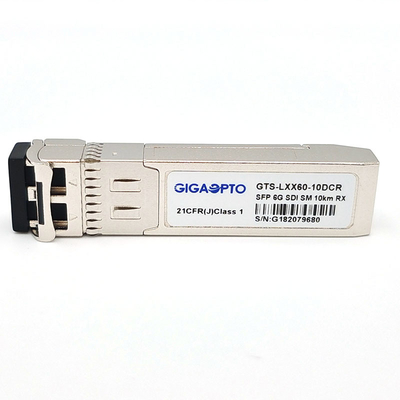 6G SDI SMPTE SFP PIN 10km SMF LC Single Receiver Modules MSA