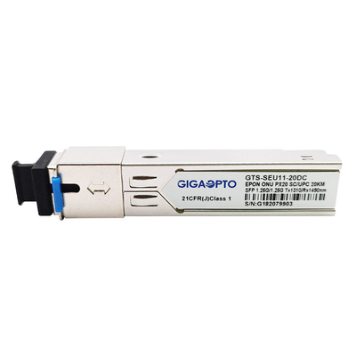 1.25G ONU EPON SFP Module PX20 TX1310nm/RX1490nm 20km SC SFP UPC