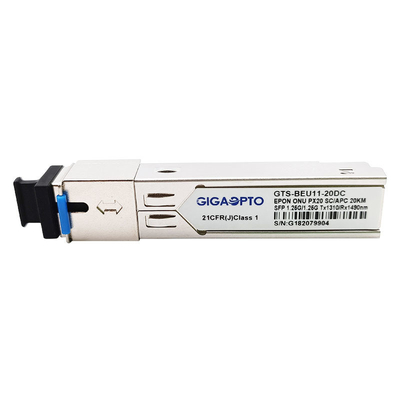 1.25Gbps EPON ONU SFP Module 20km PX20 TX1310nm RX1490nm SFP LC Transceiver
