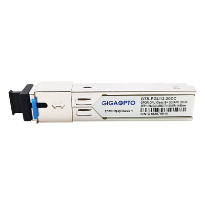 Generic Class B+ ONU GPON SFP Transceiver Module SMF 1310nm 1490nm SC APC optical connector DDM