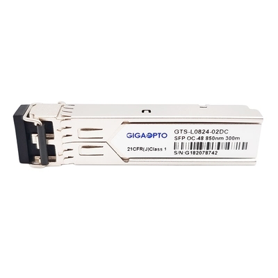 2.5Gbps SFP OC-48/STM-16 SR-0 850nm 300m MMF Duplex LC DOM Transceiver Module