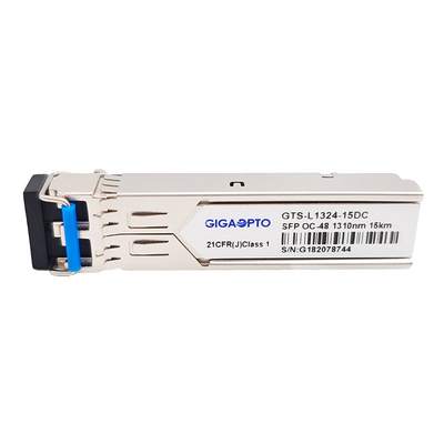 OC-48/STM-16 IR-1 SFP 2.5Gbps 15km 1310nm SMF DOM Duplex LC Transceiver Module