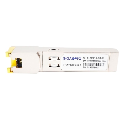 Copper SFP 10/100/1000BASE-T 100m SGMII Cat 6/6a RJ-45 Optical Transceiver Module