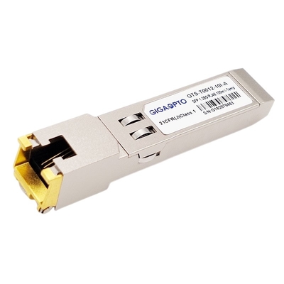 1000Mbps Single Mode SFP Optical Transceiver Module 1000BASE T Copper RJ-45 100m Industrial