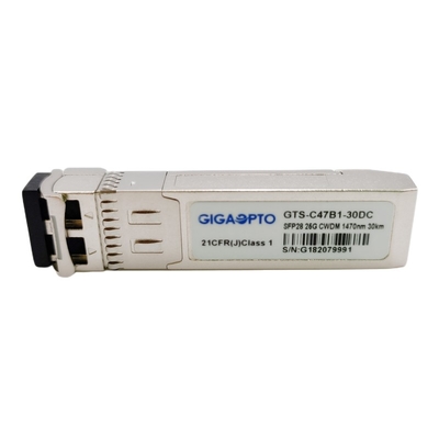 LC SMF Single Mode Transceiver Fiber Module DOM 25GBASE ERL CWDM SFP28 1470nm 1570nm 30km