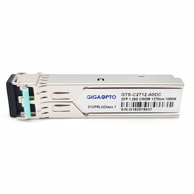 1.25G 1270 ~1610nm 100km 1000BASE CWDM SFP  Transceiver Module SMF DOM Duplex LC