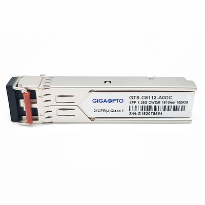 1.25G 1270 ~1610nm 100km 1000BASE CWDM SFP  Transceiver Module SMF DOM Duplex LC