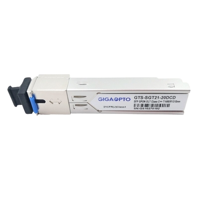 20KM OLT GPON SFP Transceiver Class C++ 1490nm TX 1310nm RX SC UPC DDM