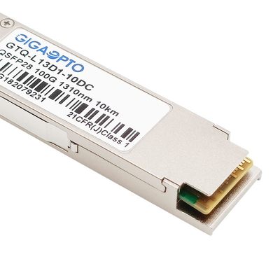 100Gbps QSFP28 LR Single Lambda SFP+ 10g 1310nm 10km Optical Transceiver Module  LC DOM