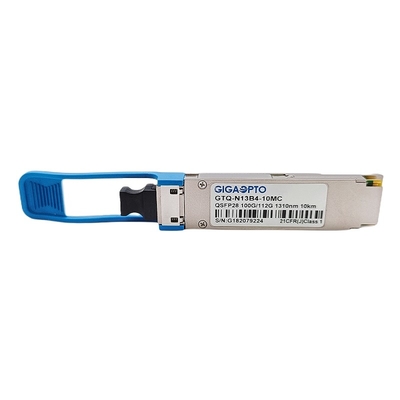100GBASE LR4 100G QSFP28 Transceiver 112GBASE OTU4 Dual Rate Sfp SMF LC 1310nm 10km DOM