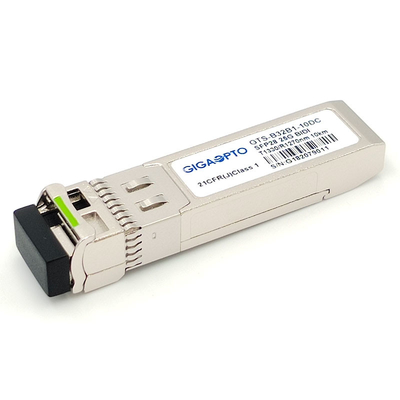 SFP28 25GBASE Bidirectional SFP Module 1330nm TX 1270nm RX 10km Simplex LC SMF DOM