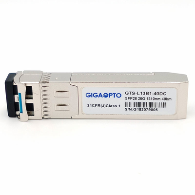 25GBASE ER SFP28 Optical Transceiver 1310n 40km Optical Module EML APD SMF LC DOM