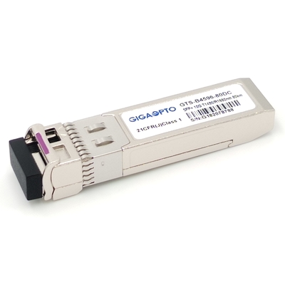 10Gbps BiDi SFP+ 80km ZR 1490nm-TX/1550nm-RX WDM Optical Transceiver Module LC DOM