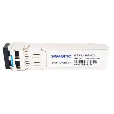 10GBASE ER I 40km 1310nm SFP+ Optical Transceiver Module SMF LC DOM Industrial Temperature -40°C To 85°C