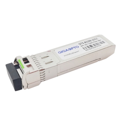 SFP+ WDM Bidirectional Fiber Transceiver DDM 10GBASE-BX20-D 1330nmTX 1270nmRX 20km