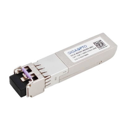 2x 155Mbps 1310nm 1490nm Compact SFP BIDI Transceiver LC 40km DOM