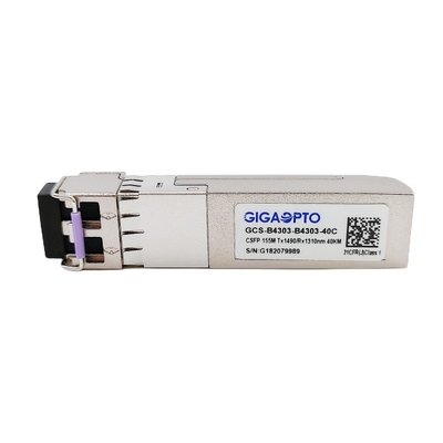 2x 155Mbps 1310nm 1490nm Compact SFP BIDI Transceiver LC 40km DOM
