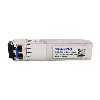 Dual 1G BIDI CSFP Transceiver Module LX 1310nm TX 1550 nm RX SMF 20km