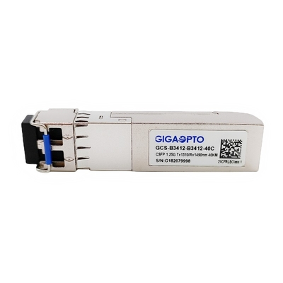 1.244G Dual Channel BIDI CSFP Transceiver Module TX1310nm RX1490nm SMF 40km