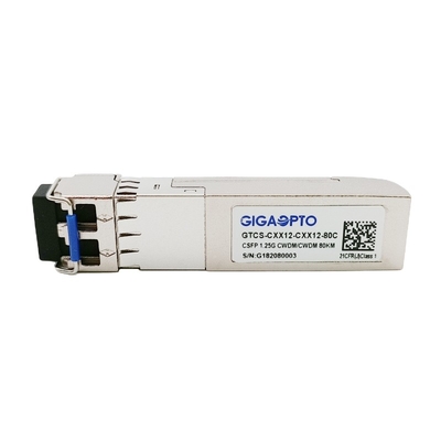 1000BASE CWDM CSFP Dual BIDI 80km TX C51 RX C47 SM Transceiver LC DOM
