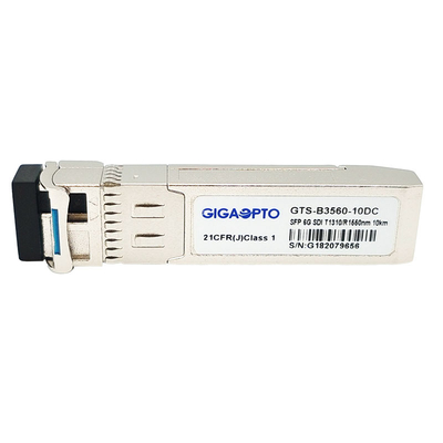 6G SDI SMPTE SFP BIDI LC TX1310nm RX1550nm 10km Transceiver Modules MSA