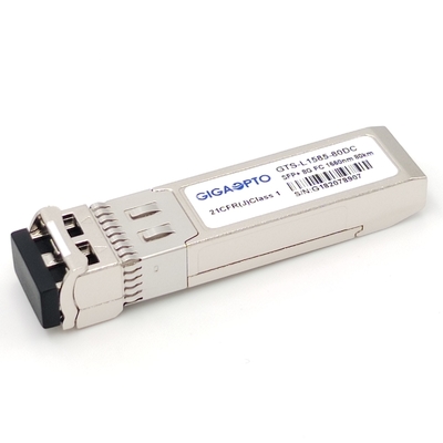 8GFC Fiber Channel Module ZW SFP+ Transceiver 80km 1550nm EML SMF LC DOM