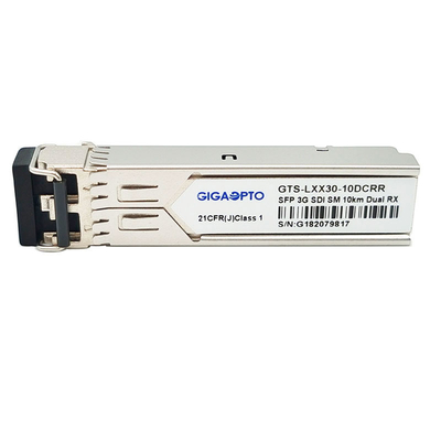 SFP Dual Receivers 1310nm 10km Video Pathological Patterns Module for SD-SDI HD-SDI and 3G-SDI Non MSA