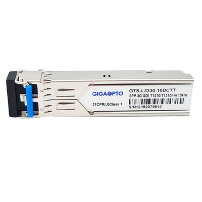 3Gbps Dual Transmitters Optical Module 1310nm 10km Supports Video Pathological Patterns