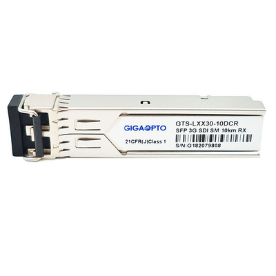 3Gbps Video Single Receiver 1310nm 10km Video Pathological Patterns Module LC DDM MSA