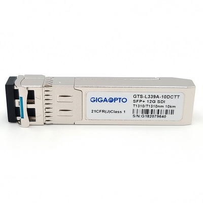 Non MSA 12G-SDI Video SFP 1310nm Dual Optical Transmitters Module 10km LC DOM