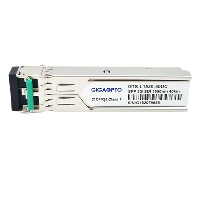 SMPTE 3G-SDI SFP 1550nm 40km Optical Transmitter Receiver Module MSA DDMI