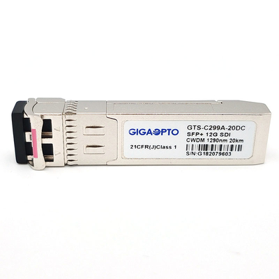 12G SDI CWDM Digital Video Optical Transceiver 1270~1450nm 20KM Duplex LC Single Mode Fiber MSA