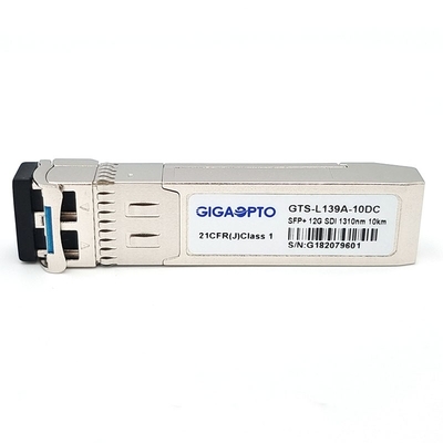 12G SDI SMPTE Video Pathological Pattern 1310nm 10km DDM SFP+ LC SMF MSA Transceiver Module HD/SD-SDI