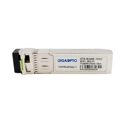 OEM 16G SFP+ BiDi Fiber Channel Module TX1330 RX1270nm 10km LC Optical Transceiver Module