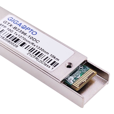 10GBASE-BX XFP Bidirectional Optical Transceiver 1270nm / 1330nm 10km LC DOM