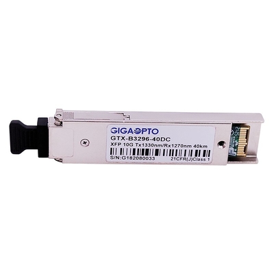 XFP BIDI ER40 10Gbps Fiber Transceiver Module 1330nm / 1270nm 40km DOM