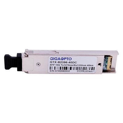 DOM 10Gbps XFP WDM Fiber Transceiver Module 1270nm / 1330nm 40km