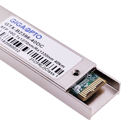 DOM 10Gbps XFP WDM Fiber Transceiver Module 1270nm / 1330nm 40km
