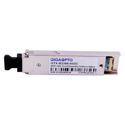 10Gbps BIDI XFP ER60 Fiber Transceiver Module 1270nm / 1330nm 60km DOM