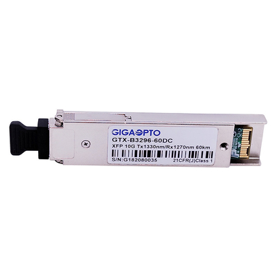 10Gbps XFP WDM ER60 Ethernet Fiber Transceiver Module 1330nm / 1270nm 60km DOM
